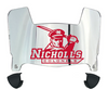 Nicholls State Colonels Mini Football Helmet Visor Shield w/ Clips - PICK VISOR & LOGO COLOR