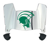 Norfolk State Spartans Mini Football Helmet Visor Shield w/ Clips - PICK VISOR & LOGO COLOR