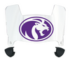 North Alabama Lions Mini Football Helmet Visor Shield w/ Clips - PICK VISOR & LOGO COLOR