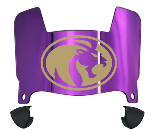 North Alabama Lions Mini Football Helmet Visor Shield w/ Clips - PICK VISOR & LOGO COLOR