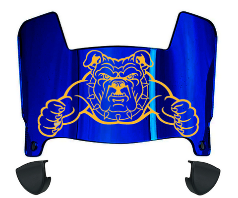 North Carolina AT&T Aggies Mini Football Helmet Visor Shield w/ Clips - PICK VISOR & LOGO COLOR