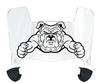 North Carolina AT&T Aggies Mini Football Helmet Visor Shield w/ Clips - PICK VISOR & LOGO COLOR