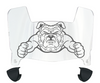 North Carolina AT&T Aggies Mini Football Helmet Visor Shield w/ Clips - PICK VISOR & LOGO COLOR