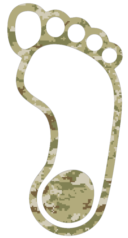 North Carolina Tar Heels Alternate Logo Salute to Service Camouflage Camo Vinyl Decal PICK SIZE