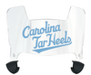 North Carolina Tar Heels Mini Football Helmet Visor Shield w/ Clips - PICK VISOR & LOGO COLOR