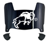 North Dakota State Bison Mini Football Helmet Visor Shield w/ Clips - PICK VISOR & LOGO COLOR