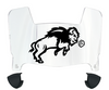 North Dakota State Bison Mini Football Helmet Visor Shield w/ Clips - PICK VISOR & LOGO COLOR