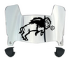 North Dakota State Bison Mini Football Helmet Visor Shield w/ Clips - PICK VISOR & LOGO COLOR