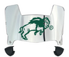North Dakota State Bison Mini Football Helmet Visor Shield w/ Clips - PICK VISOR & LOGO COLOR