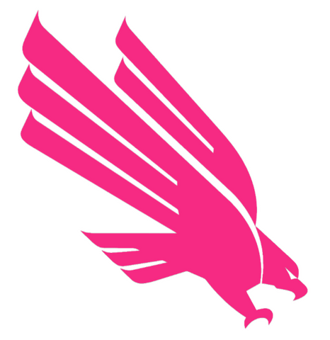 North Texas Mean Green HOT PINK Team Logo Premium DieCut Vinyl Decal PICK SIZE