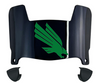 North Texas Mean Green Mini Football Helmet Visor Shield w/ Clips - PICK VISOR & LOGO COLOR - SportsJewelryProShop