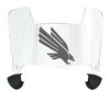 North Texas Mean Green Mini Football Helmet Visor Shield w/ Clips - PICK VISOR & LOGO COLOR - SportsJewelryProShop