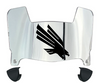 North Texas Mean Green Mini Football Helmet Visor Shield w/ Clips - PICK VISOR & LOGO COLOR - SportsJewelryProShop