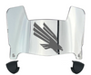 North Texas Mean Green Mini Football Helmet Visor Shield w/ Clips - PICK VISOR & LOGO COLOR - SportsJewelryProShop