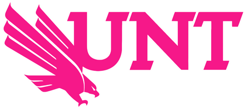 North Texas Mean Green Hot Pink UNT Logo Premium DieCut Vinyl Decal PICK SIZE