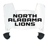 North Alabama Lions Mini Football Helmet Visor Shield w/ Clips - PICK VISOR & LOGO COLOR