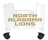 North Alabama Lions Mini Football Helmet Visor Shield w/ Clips - PICK VISOR & LOGO COLOR