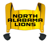 North Alabama Lions Mini Football Helmet Visor Shield w/ Clips - PICK VISOR & LOGO COLOR