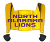 North Alabama Lions Mini Football Helmet Visor Shield w/ Clips - PICK VISOR & LOGO COLOR