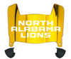 North Alabama Lions Mini Football Helmet Visor Shield w/ Clips - PICK VISOR & LOGO COLOR