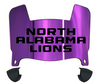 North Alabama Lions Mini Football Helmet Visor Shield w/ Clips - PICK VISOR & LOGO COLOR