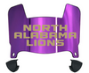 North Alabama Lions Mini Football Helmet Visor Shield w/ Clips - PICK VISOR & LOGO COLOR