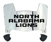 North Alabama Lions Mini Football Helmet Visor Shield w/ Clips - PICK VISOR & LOGO COLOR