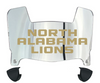 North Alabama Lions Mini Football Helmet Visor Shield w/ Clips - PICK VISOR & LOGO COLOR