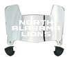 North Alabama Lions Mini Football Helmet Visor Shield w/ Clips - PICK VISOR & LOGO COLOR