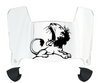North Alabama Lions Mini Football Helmet Visor Shield w/ Clips - PICK VISOR & LOGO COLOR