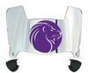 North Alabama Lions Mini Football Helmet Visor Shield w/ Clips - PICK VISOR & LOGO COLOR