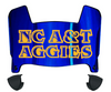 North Carolina AT&T Aggies Mini Football Helmet Visor Shield w/ Clips - PICK VISOR & LOGO COLOR