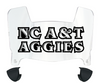North Carolina AT&T Aggies Mini Football Helmet Visor Shield w/ Clips - PICK VISOR & LOGO COLOR