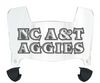 North Carolina AT&T Aggies Mini Football Helmet Visor Shield w/ Clips - PICK VISOR & LOGO COLOR