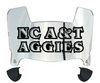 North Carolina AT&T Aggies Mini Football Helmet Visor Shield w/ Clips - PICK VISOR & LOGO COLOR