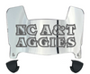 North Carolina AT&T Aggies Mini Football Helmet Visor Shield w/ Clips - PICK VISOR & LOGO COLOR
