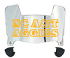 North Carolina AT&T Aggies Mini Football Helmet Visor Shield w/ Clips - PICK VISOR & LOGO COLOR