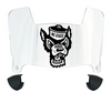 North Carolina NC State Wolfpack Mini Football Helmet Visor Shield w/ Clips - PICK VISOR & LOGO COLOR