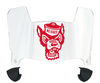 North Carolina NC State Wolfpack Mini Football Helmet Visor Shield w/ Clips - PICK VISOR & LOGO COLOR