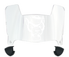 North Carolina NC State Wolfpack Mini Football Helmet Visor Shield w/ Clips - PICK VISOR & LOGO COLOR