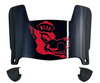 North Carolina NC State Wolfpack Mini Football Helmet Visor Shield w/ Clips - PICK VISOR & LOGO COLOR
