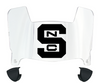North Carolina NC State Wolfpack Mini Football Helmet Visor Shield w/ Clips - PICK VISOR & LOGO COLOR