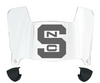 North Carolina NC State Wolfpack Mini Football Helmet Visor Shield w/ Clips - PICK VISOR & LOGO COLOR