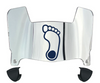 North Carolina Tar Heels Mini Football Helmet Visor Shield w/ Clips - PICK VISOR & LOGO COLOR