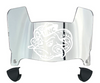 North Carolina Tar Heels Mini Football Helmet Visor Shield w/ Clips - PICK VISOR & LOGO COLOR