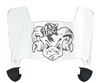North Carolina Tar Heels Mini Football Helmet Visor Shield w/ Clips - PICK VISOR & LOGO COLOR