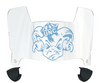 North Carolina Tar Heels Mini Football Helmet Visor Shield w/ Clips - PICK VISOR & LOGO COLOR