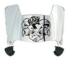 North Carolina Tar Heels Mini Football Helmet Visor Shield w/ Clips - PICK VISOR & LOGO COLOR