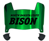North Dakota State Bison Mini Football Helmet Visor Shield w/ Clips - PICK VISOR & LOGO COLOR