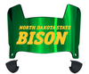 North Dakota State Bison Mini Football Helmet Visor Shield w/ Clips - PICK VISOR & LOGO COLOR